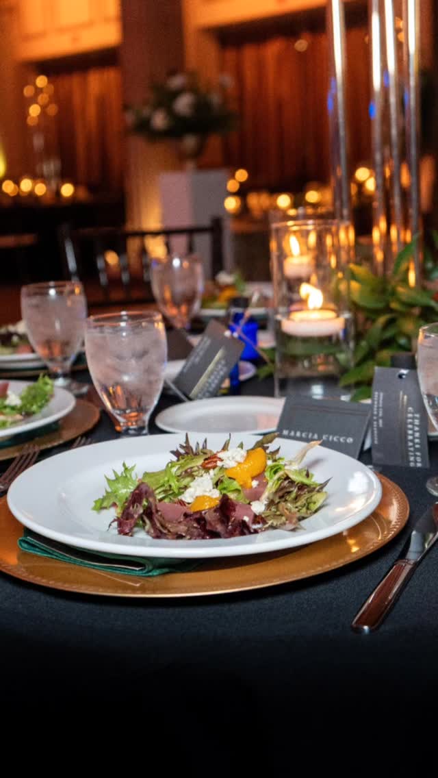 Classic catering — abundant plated service