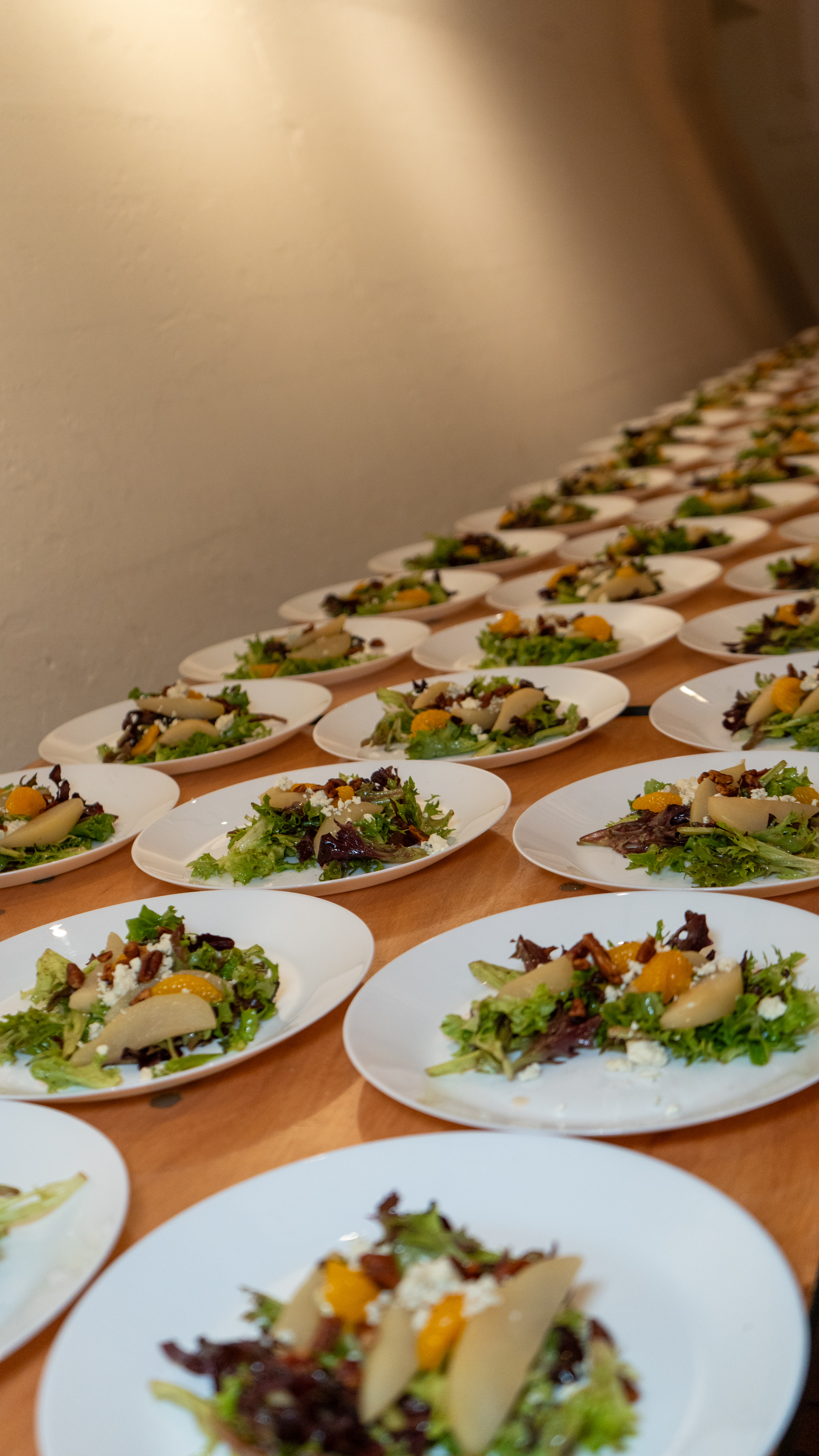 High-volume catering setup